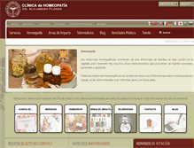 Tablet Screenshot of homeopatiaflores.com